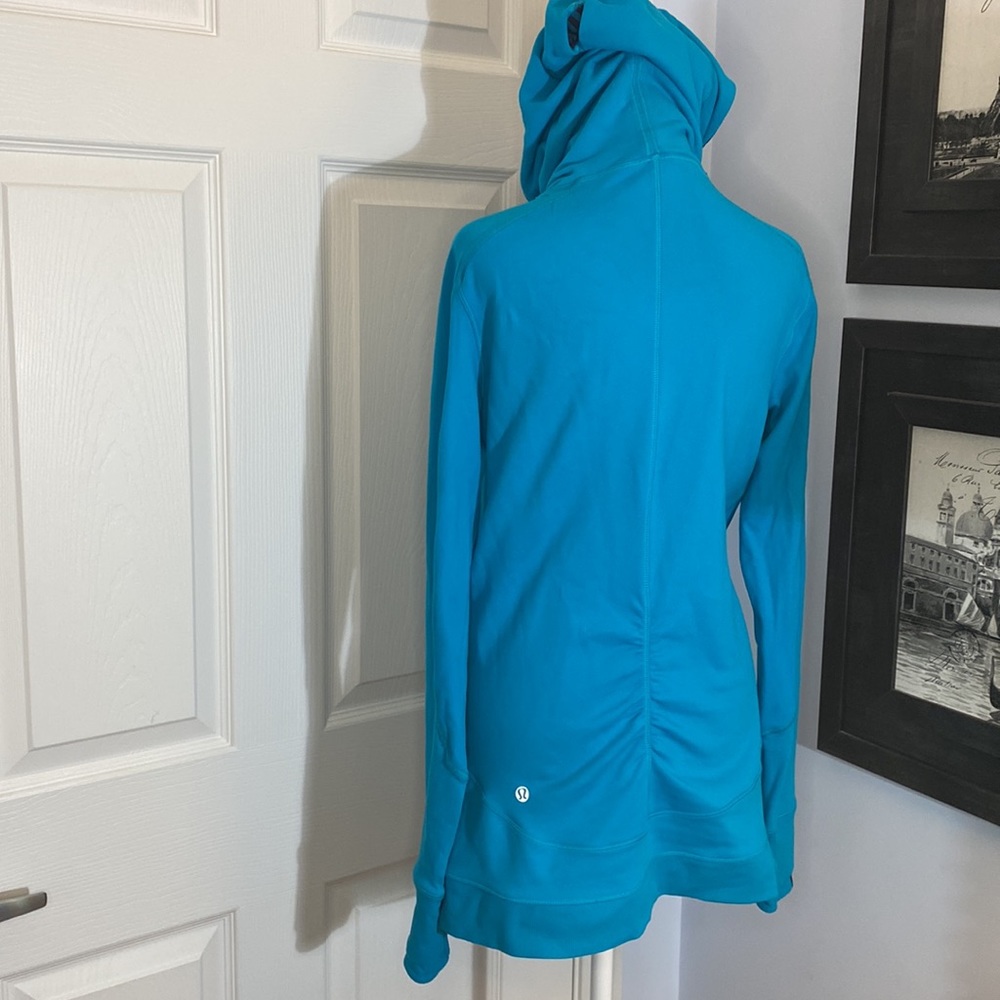 Lululemon Blue Cowl Neck Tunic Hoodie
